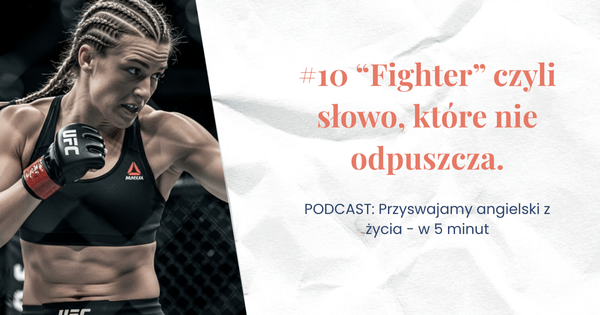 Walcząca kobieta w sportowym stroju na ringu. Ciemne tło. Obok napis z tytułem wpisu.